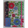 A5 Double Spiral PVC Protector Cover Notebook with Elastic Band